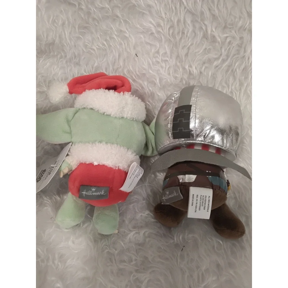 Hallmark Star Wars Mandalorian‎ and Grogu Holiday  Plush Set Christmas
